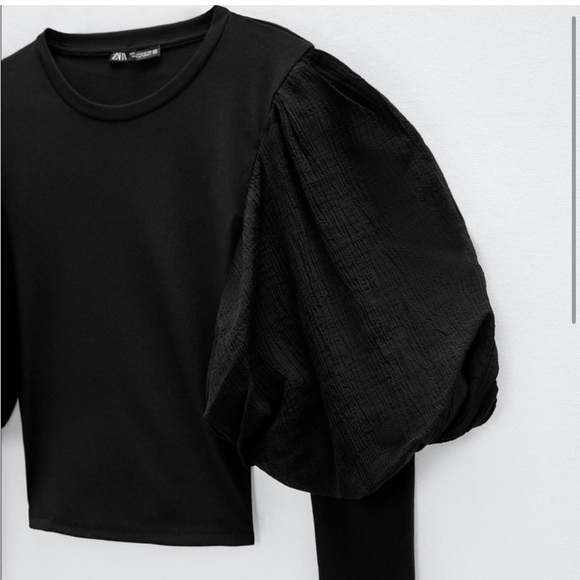 ZARA puff sleeve top - Picture 4 of 4